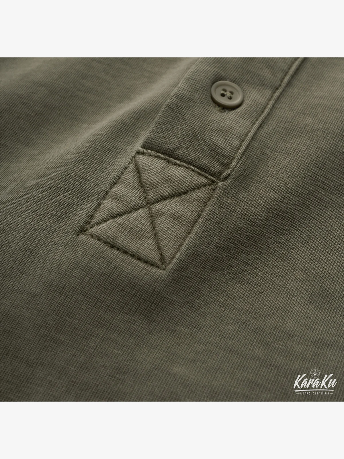 Washed Henley Short Sleeve Cotton T-shirt - Image 13
